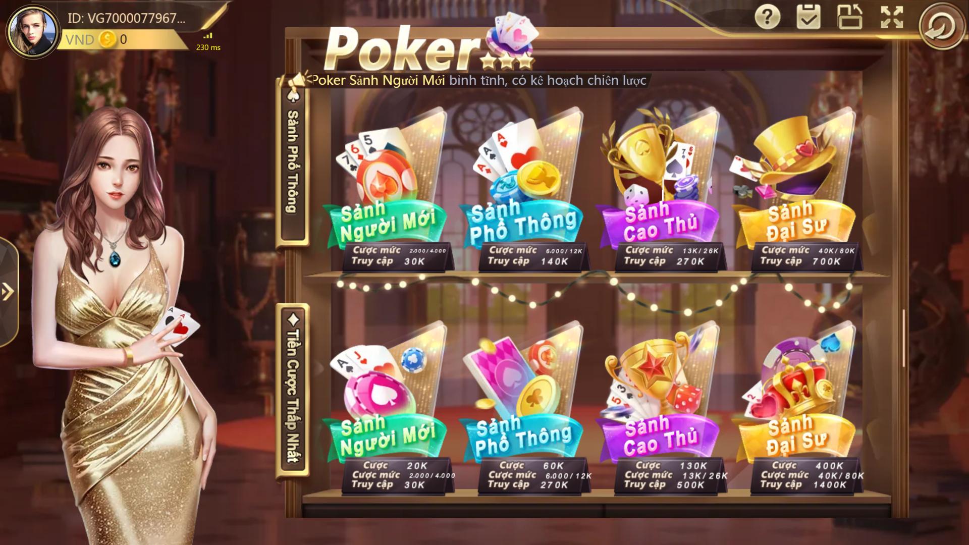 Xì tố SV66 - Tìm hiểu chi tiết luật chơi game bài online 9 Nhà cái SV66 phân chia thành nhiều sảnh chơi Xì tố online khác nhau